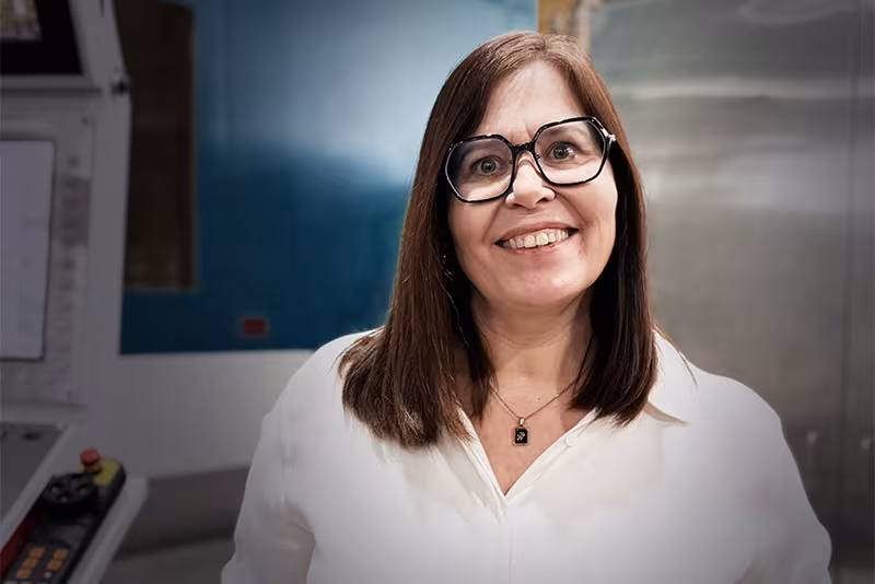 Mitarbeiterin Birgit Rimbeck bei WMH Herion GmbH