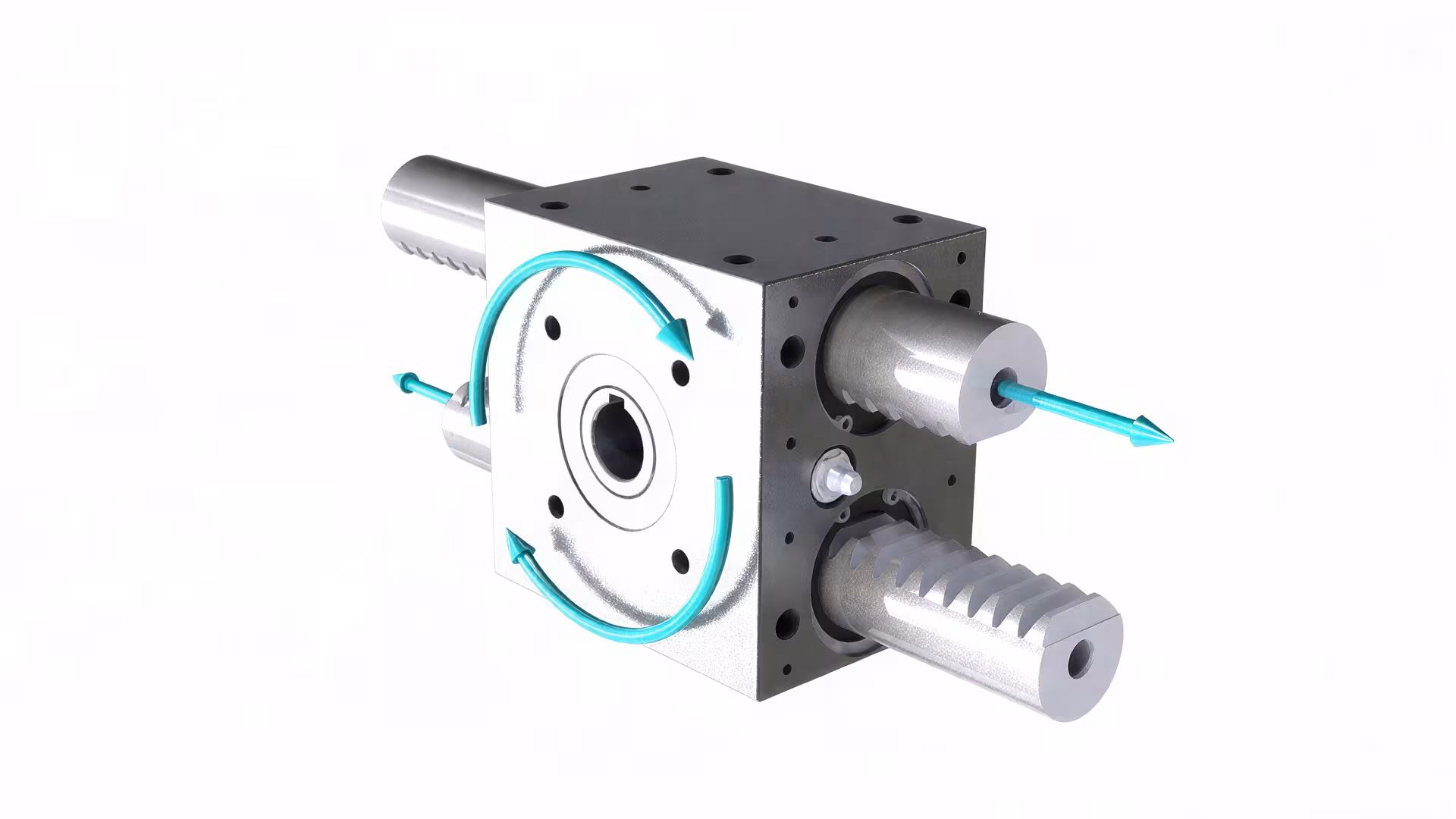 Rundzahnstangenheber 3D-Darstellung – WMH Herion